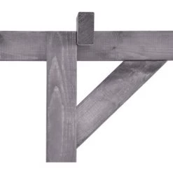 TRUE DEAL Pergola De Jardin Gris 200x40x205 Cm Bois De Pin Imprégné -Tente de réception Soldes 30363468 4