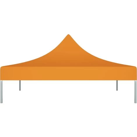 TRUE DEAL Toit De Tente De Réception 3x3 M Orange 270 G/m² 5 TRUE DEAL Toit De Tente De Réception 3x3 M Orange 270 G/m² - Image 3