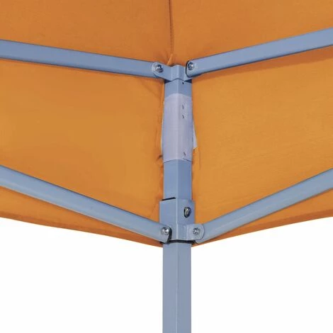 TRUE DEAL Toit De Tente De Réception 3x3 M Orange 270 G/m² 6 TRUE DEAL Toit De Tente De Réception 3x3 M Orange 270 G/m² - Image 4