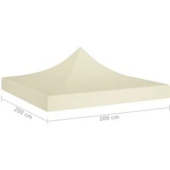 TRUE DEAL Toit De Tente De Réception 2x2 M Crème 270 G/m² -Tente de réception Soldes 30363895 5