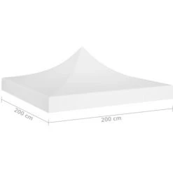 TRUE DEAL Toit De Tente De Réception 2x2 M Blanc 270 G/m² 11 TRUE DEAL Toit De Tente De Réception 2x2 M Blanc 270 G/m² -Tente de réception Soldes 30363898 5