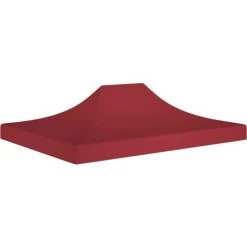 TRUE DEAL Toit De Tente De Réception 4x3 M Bordeaux 270 G/m²