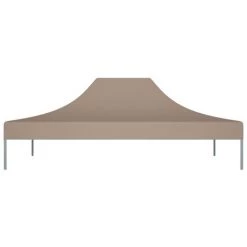 TRUE DEAL Toit De Tente De Réception 4,5x3 M Taupe 270 G/m² 9 TRUE DEAL Toit De Tente De Réception 4,5x3 M Taupe 270 G/m² -Tente de réception Soldes 30363928 3