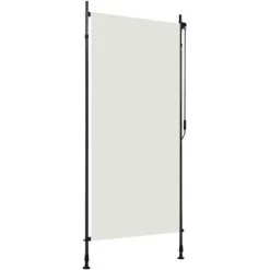 ASUPERMALL Store Roulant D'exterieur 100 X 270 Cm Creme