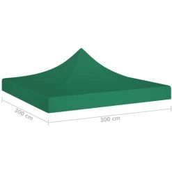ASUPERMALL Toit De Tente De Reception 3x3 M Vert 270 G/m² -Tente de réception Soldes 30381489 3