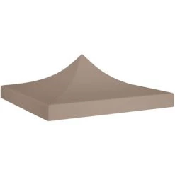 ASUPERMALL Toit De Tente De Reception 3x3 M Taupe 270 G/m²