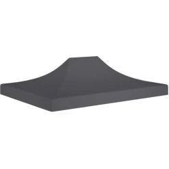 ASUPERMALL Toit De Tente De Reception 4x3 M Anthracite 270 G/m² -Tente de réception Soldes 30381531 2