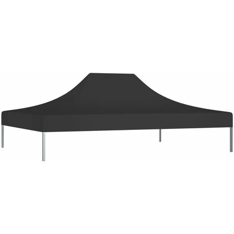 ASUPERMALL Toit De Tente De Reception 4x3 M Noir 270 G/m² 7 ASUPERMALL Toit De Tente De Reception 4x3 M Noir 270 G/m² - Image 5