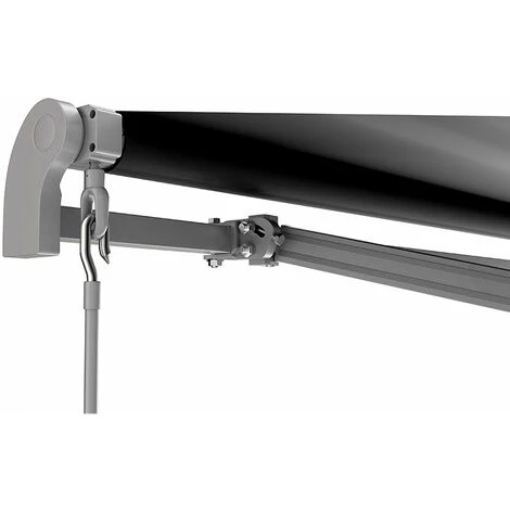 RED DECO Store Banne Manuel 3x2m TAMPA Gris Aluminium 295 X 200 X 14,2 Cm - Gris 7 RED DECO Store Banne Manuel 3x2m TAMPA Gris Aluminium 295 X 200 X 14,2 Cm - Gris - Image 5