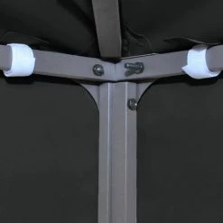 VidaXL Toile De Toit De Belvédère 2 Niveaux 310 G/m² 3x3 M Noir - Noir -Tente de réception Soldes 30778407 5