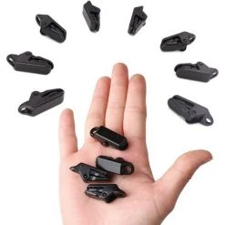 ILOVEMILAN Clip Bache, Clip Tente, Clip En Plastique, 10 Pinces Clips De Bâche De Tente En Plastique Tente Snaps Pour Camping Canopy Clamp Noir Clips De Bâche Auvents Pour Activités De Plein Air -Tente de réception Soldes 30779287 3