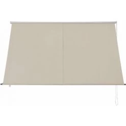 HELLOSHOP26 Brise-soleil Pare-soleil Auvent Pour Fixer Au Mur Rétractable Armature En Acier Sable 200 X 120 Cm -Tente de réception Soldes 30789105 3