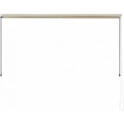 HELLOSHOP26 Brise-soleil Pare-soleil Auvent Pour Fixer Au Mur Rétractable Armature En Acier Sable 200 X 120 Cm -Tente de réception Soldes 30789105 4