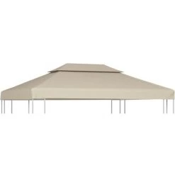 TRUE DEAL Recouvrement De Remplacement D'auvent 310 G/m² 3 X 4 M Beige