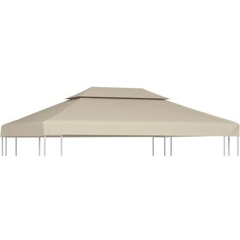 TRUE DEAL Recouvrement De Remplacement D'auvent 310 G/m² 3 X 4 M Beige 3 TRUE DEAL Recouvrement De Remplacement D'auvent 310 G/m² 3 X 4 M Beige
