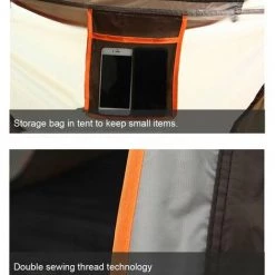 HAPPYSHOPPING Tente Exterieure Family Tente De Camping En Plein Air Ensemble Kaki Grand -Tente de réception Soldes 30871356 2