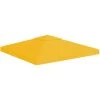 ASUPERMALL Toile De Toit De Belvedere 2 Niveaux 310 G/m² 3x3 M Jaune -Tente de réception Soldes 31559969 1