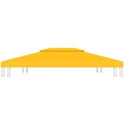ASUPERMALL Toile De Toit De Belvedere 2 Niveaux 310 G/m² 4x3 M Jaune 11 ASUPERMALL Toile De Toit De Belvedere 2 Niveaux 310 G/m² 4x3 M Jaune -Tente de réception Soldes 31559994 5