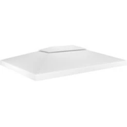 ASUPERMALL Toile De Toit De Belvedere 2 Niveaux 310 G/m² 4x3 M Blanc