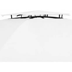 ASUPERMALL Chapiteau De Jardin Avec Rideaux 360x312x265 Cm Blanc 180 G/m² -Tente de réception Soldes 31560048 5