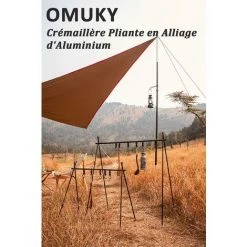 BEARSU Étagère Suspendu De Camping En Plein Air Barbecue Trepied Pour Cuisine Aluminium Lanterne Suspendu Accesoir Pour Tente 8 BEARSU Étagère Suspendu De Camping En Plein Air Barbecue Trepied Pour Cuisine Aluminium Lanterne Suspendu Accesoir Pour Tente -Tente de réception Soldes 31607712 2