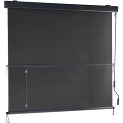 Relaxdays Auvent Perpendiculaire, 250x160 Cm, Protection Solaire, Privée, Balcon Et Terrasse, Manivelle, Anthracite. -Tente de réception Soldes 31803778 2