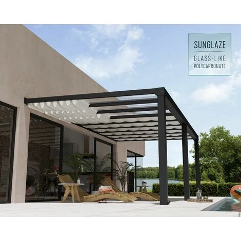 Palram - Canopia | Stores De Toit Pour Pergola Stockholm 3.4X6.6 4 Palram - Canopia | Stores De Toit Pour Pergola Stockholm 3.4X6.6 – Image 2
