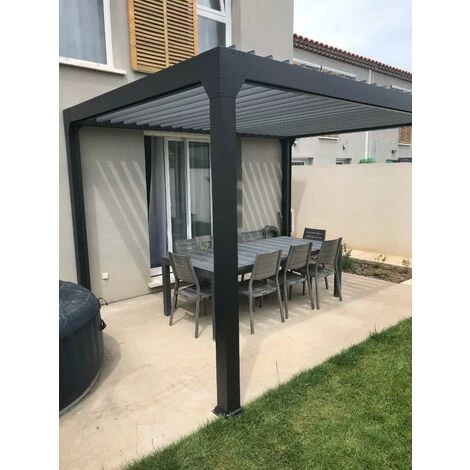 GREEN OUTSIDE Pergola Bioclimatique ACTUAL 3x4m, électrique Avec éclairage LED. Qualité PRO 4 GREEN OUTSIDE Pergola Bioclimatique ACTUAL 3x4m, électrique Avec éclairage LED. Qualité PRO – Image 2