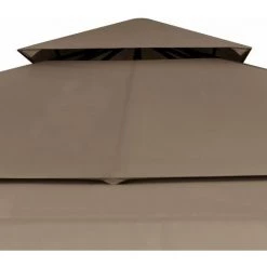 TRUE DEAL Belvédère Et Double Toits étentus 3x3x2,75 M Taupe 180g/m² -Tente de réception Soldes 31961812 5