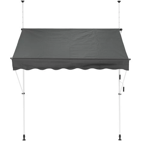 Store Banne Terrasse Balcon Auvent Rétractable Réglable 150x120cm Gris ML-Design 4 Store Banne Terrasse Balcon Auvent Rétractable Réglable 150x120cm Gris ML-Design - Image 2