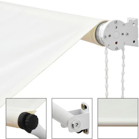 Auvent De Fenêtre Store Abri De Soleil Balcon Jardin Beige 3,5 X 1,2 M ML-Design 5 Auvent De Fenêtre Store Abri De Soleil Balcon Jardin Beige 3,5 X 1,2 M ML-Design - Image 3