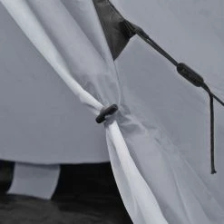 VidaXL Tente Pour 4 Personnes Gris - Gris -Tente de réception Soldes 32110323 5