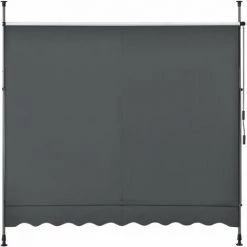 HELLOSHOP26 Brise Pare-soleil Acier Et Polyester Hauteur Variable 298 Cm Anthracite Gris - Gris 8 HELLOSHOP26 Brise Pare-soleil Acier Et Polyester Hauteur Variable 298 Cm Anthracite Gris - Gris -Tente de réception Soldes 32484789 3
