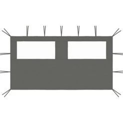 VidaXL Paroi Latérale De Belvédère Avec Fenêtres 4x2 M Anthracite - Anthracite