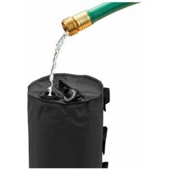 THSINDE Lot De 2 Poids D'eau Pour Auvent Pour Tente Pour Pieds Sac De Sable Fixe Contrepoids De Parasol Sac D'eau Pour Tonnelle, Terrasse, Abris, Piscine - Noir