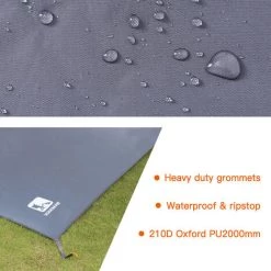 ASUPERMALL Tapis De Sol De Tente Exterieure Impermeable, Tapis De Pique-Nique Epais, Tapis De Plage Durable, Pour Trois Personnes, 180 * 210 Cm -Tente de réception Soldes 32804698 4