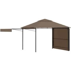 ASUPERMALL Belvedere Et Double Toits Etentus 3x3x2,75 M Taupe 180g/m² -Tente de réception Soldes 32956419 3