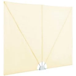 TRUE DEAL Auvent Latéral Pliable De Terrasse Crème 240 X 160 Cm -Tente de réception Soldes 32990473 5