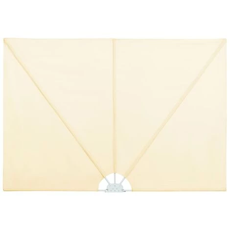 TRUE DEAL Auvent Latéral Pliable De Terrasse Crème 300 X 200 Cm 4 TRUE DEAL Auvent Latéral Pliable De Terrasse Crème 300 X 200 Cm – Image 2