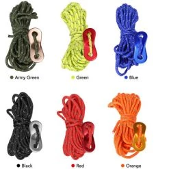 HAPPYSHOPPING Accessoires De Tente D'auvent De Boucle De Corde De Vent De Polyester Noir -Tente de réception Soldes 33108400 4