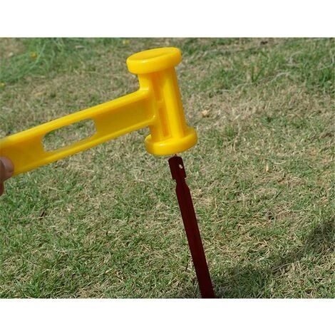 BETTERLIFE Lot De 10 Clous De Sol Pour Tente, Avec Corde Coupe-Vent, Extracteur De Clous, Marteau En Plastique, Boucle à Double œil, Pour La Tente De Camping En Plein Air, Les Auvents, La Randonnée.(Argent) 6 BETTERLIFE Lot De 10 Clous De Sol Pour Tente, Avec Corde Coupe-Vent, Extracteur De Clous, Marteau En Plastique, Boucle à Double œil, Pour La Tente De Camping En Plein Air, Les Auvents, La Randonnée.(Argent) – Image 4