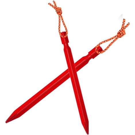 BETTERLIFE Lot De 10 Clous De Sol Pour Tente, Avec Corde Coupe-Vent, Extracteur De Clous, Marteau En Plastique, Boucle à Double œil, Pour La Tente De Camping En Plein Air, Les Auvents, La Randonnée.(rouge) 4 BETTERLIFE Lot De 10 Clous De Sol Pour Tente, Avec Corde Coupe-Vent, Extracteur De Clous, Marteau En Plastique, Boucle à Double œil, Pour La Tente De Camping En Plein Air, Les Auvents, La Randonnée.(rouge) – Image 2