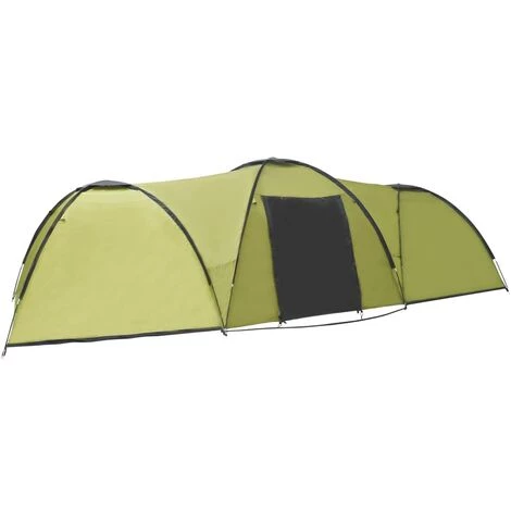 TRUE DEAL Tente Igloo De Camping 650x240x190 Cm 8 Personnes Vert 6 TRUE DEAL Tente Igloo De Camping 650x240x190 Cm 8 Personnes Vert - Image 4