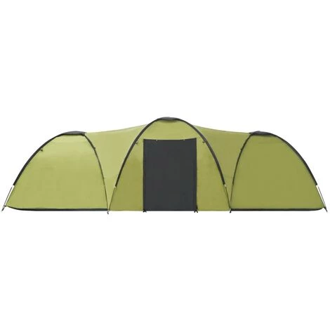 TRUE DEAL Tente Igloo De Camping 650x240x190 Cm 8 Personnes Vert 7 TRUE DEAL Tente Igloo De Camping 650x240x190 Cm 8 Personnes Vert - Image 5
