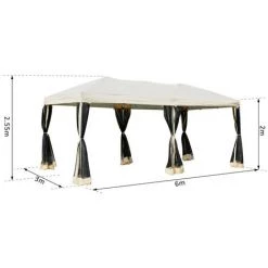 MH Grande Tonnelle Tente De Réception Ostara Pliante -Tente de réception Soldes 33195564 4