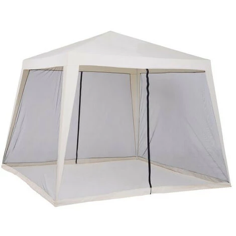 MH Tonnelle Barnum SATURN Beige Et Moustiquaires Noires 6 MH Tonnelle Barnum SATURN Beige Et Moustiquaires Noires - Image 4