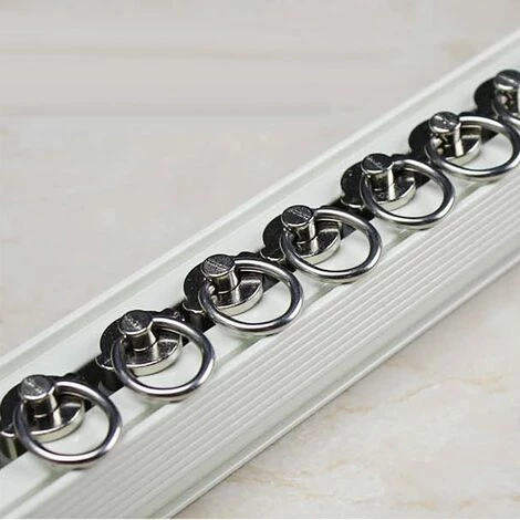 BETTERLIFE 10 Pièces Rouleaux De Rail Planeur De Voie De Rideau Plastique Twin à Roulettes En Alliage D'aluminium 7 BETTERLIFE 10 Pièces Rouleaux De Rail Planeur De Voie De Rideau Plastique Twin à Roulettes En Alliage D'aluminium – Image 5