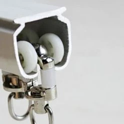 BETTERLIFE 20 Pièces Rouleaux De Rail Planeur De Voie De Rideau Plastique Twin à Roulettes En Alliage D'aluminium -Tente de réception Soldes 33230359 3