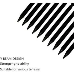 ILoveMilan Piquets De Tente, 10 Pièces Piquet De Fixation Pour Bache, Sardines Piquet, Pour Camping Randonnée Voyage Backpacking Activités Extérieur - Noir 9 ILoveMilan Piquets De Tente, 10 Pièces Piquet De Fixation Pour Bache, Sardines Piquet, Pour Camping Randonnée Voyage Backpacking Activités Extérieur - Noir -Tente de réception Soldes 33252940 3