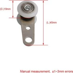 ILoveMilan Lot De 10 Roulettes Pour Baies Vitrées Ou Portes Coulissantes - En Métal Et En Plastique - 4, 5 X 1, 9 Cm -Tente de réception Soldes 33253229 5
